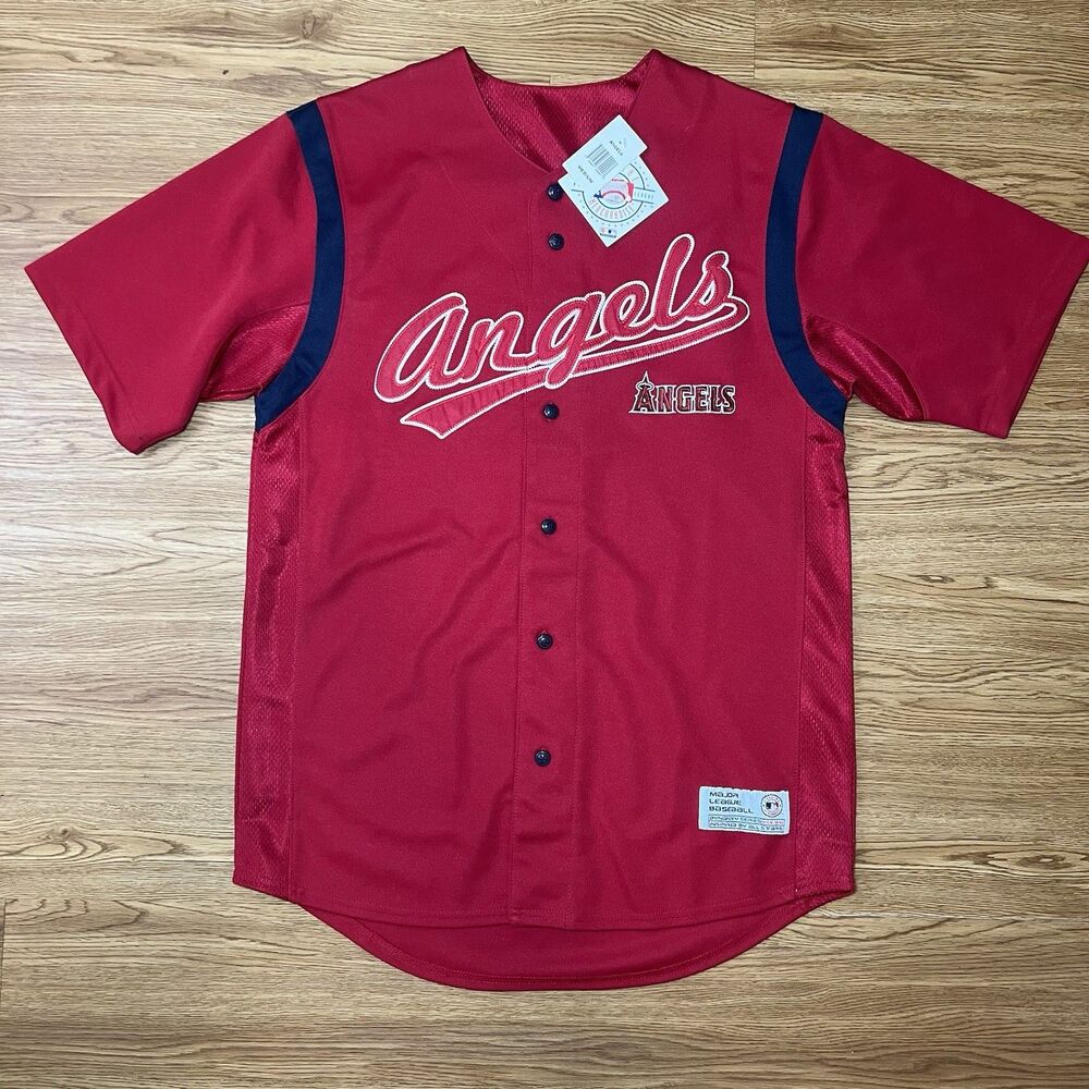 NWT Dynasty Series MLB Mens Short Sleeve Angels Jersey Size M